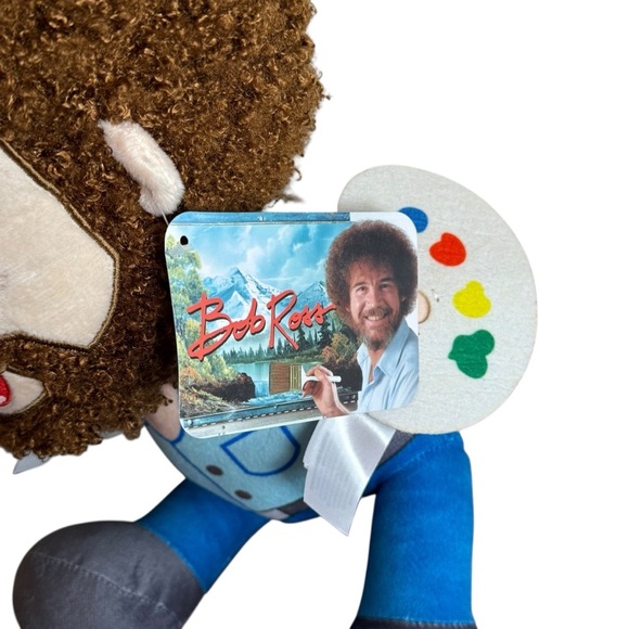 Licensed Bob Ross Character Plush Figure Doll Happy Little Painting Chill 13 In - Picture 5 of 12